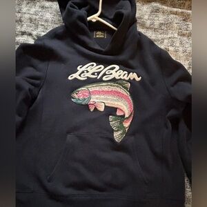 Todd Snyder x LL Bean Sweatshirt Hoodie XL Trout Patch